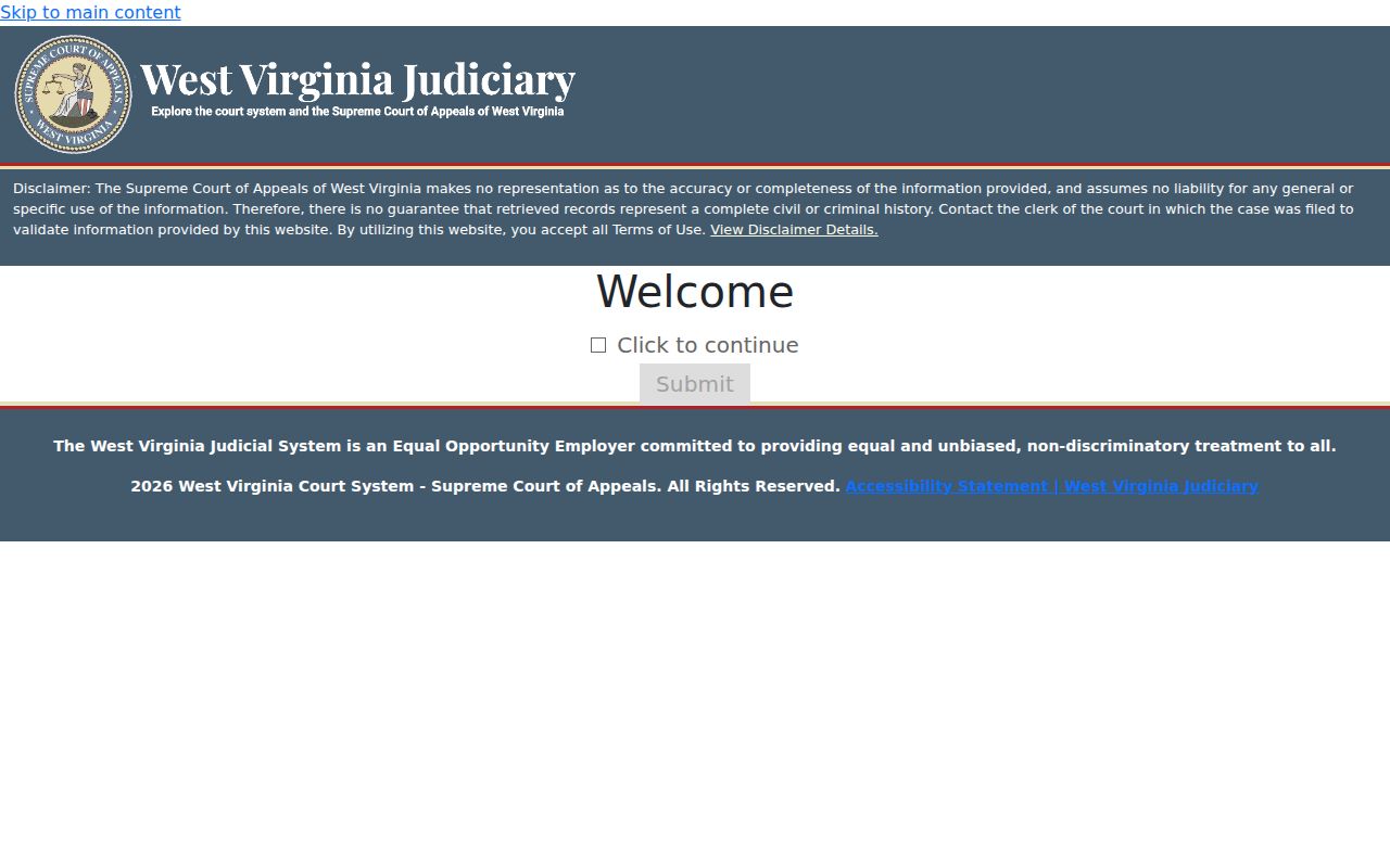 Clay County criminal case search fields in Magistrate Record Search